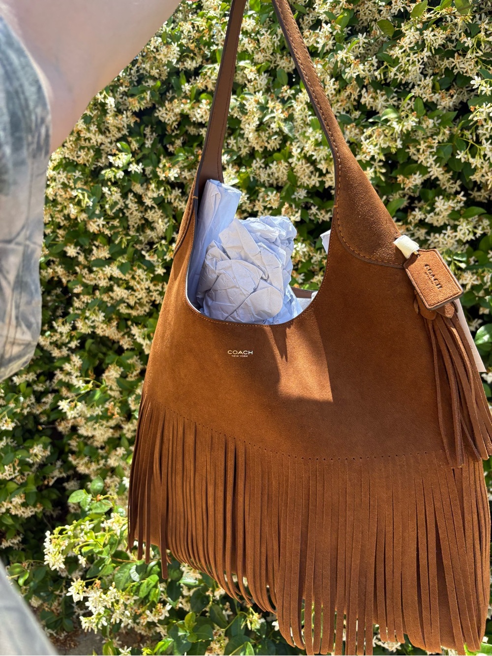 NWT Coach Brooklyn 39 Brown Suede Fringe Bag - Picture 2 of 9
